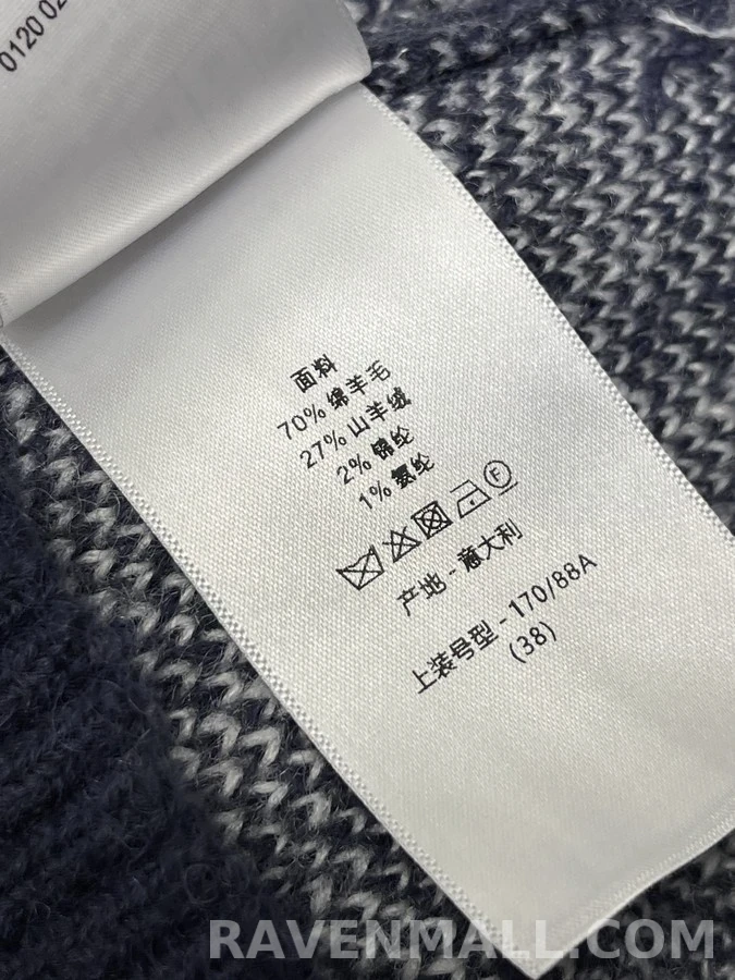 디올 디올 페어 아일 눈꽃 패턴 니트 상세 이미지