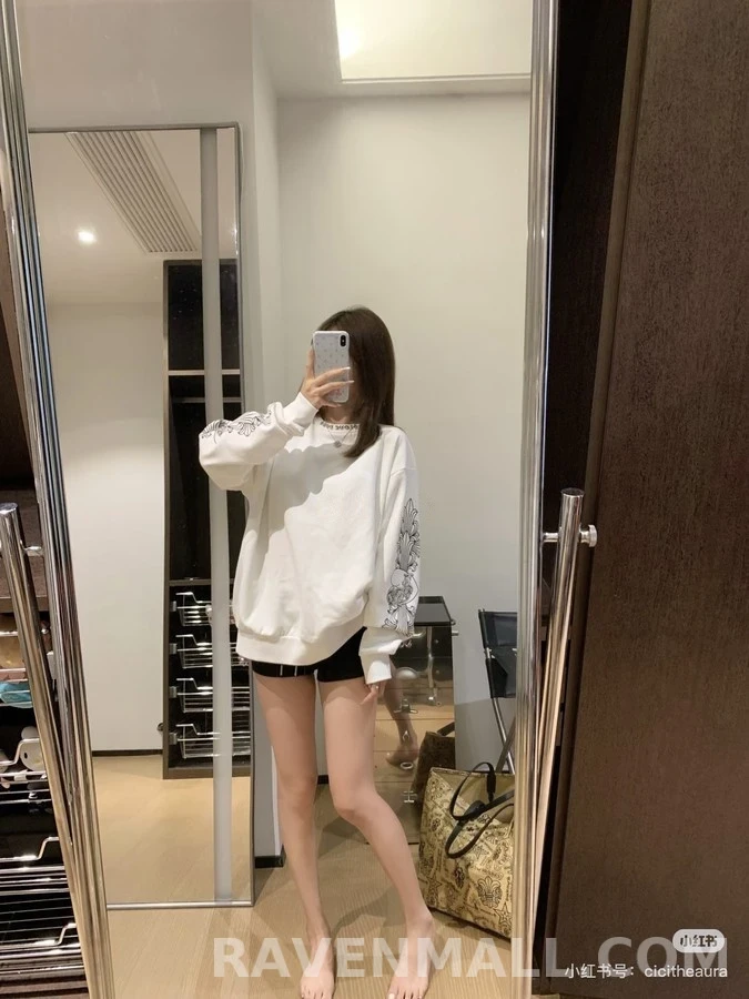 크롬하츠 크롬하츠 I love you 레터링 크로스 맨투맨 상세 이미지