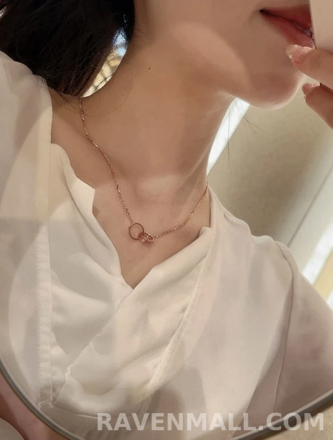 까르띠에 까르띠에 사파이어 더블링 목걸이 상세 이미지