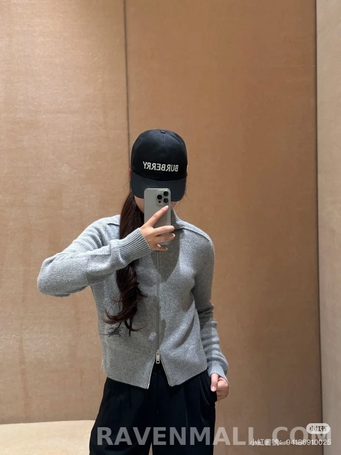 버버리 버버리 투웨이 집업 하이넥 니트 가디건 상세 이미지