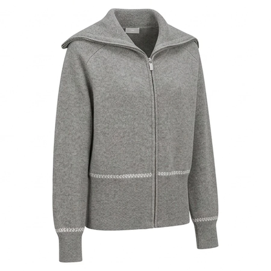디올 디올 눈꽃 자수 라펠 니트 가디건 상세 이미지