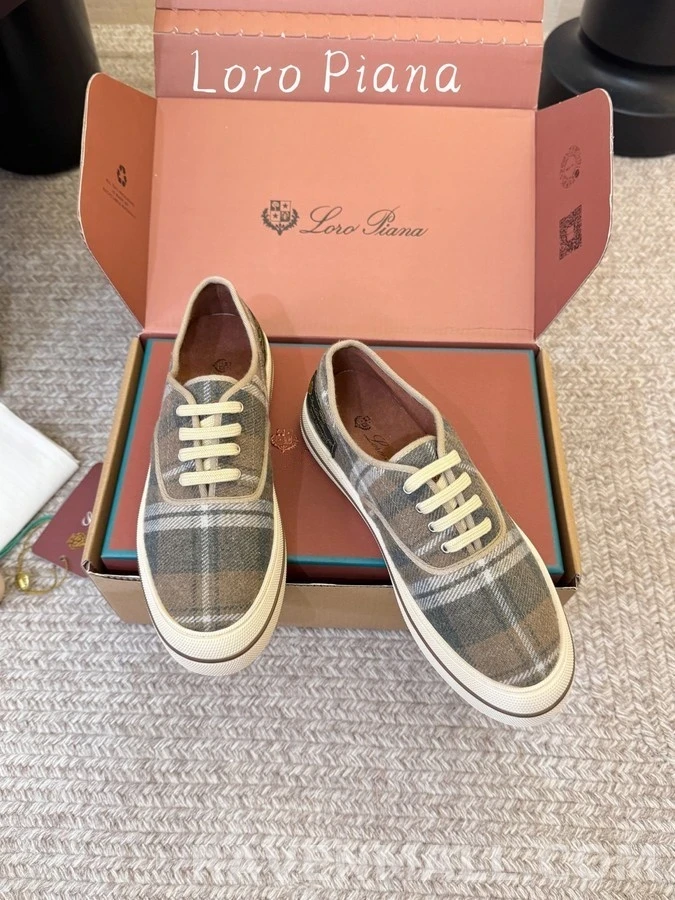 로로피아나 로로피아나 플래드 캐시미어 스니커즈 상세 이미지
