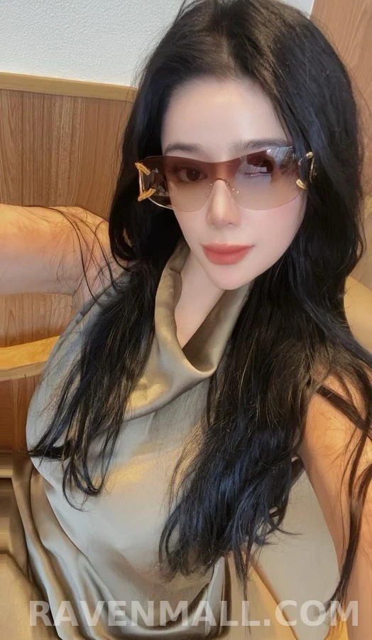 샤넬 샤넬 더블 C 로고 림리스 선글라스 상세 이미지