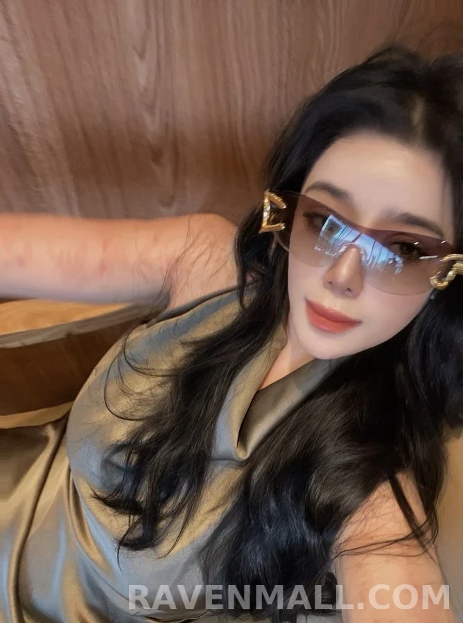 샤넬 샤넬 더블 C 로고 림리스 선글라스 상세 이미지