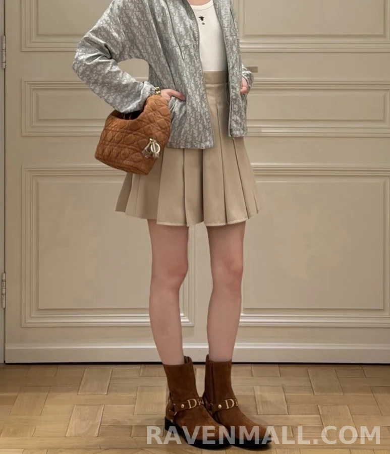 디올 디올 라운드 토 하네스 스트랩 숏부츠 상세 이미지