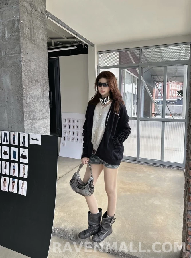 크롬하츠 크롬하츠 레터링 크로스 후드 집업 상세 이미지