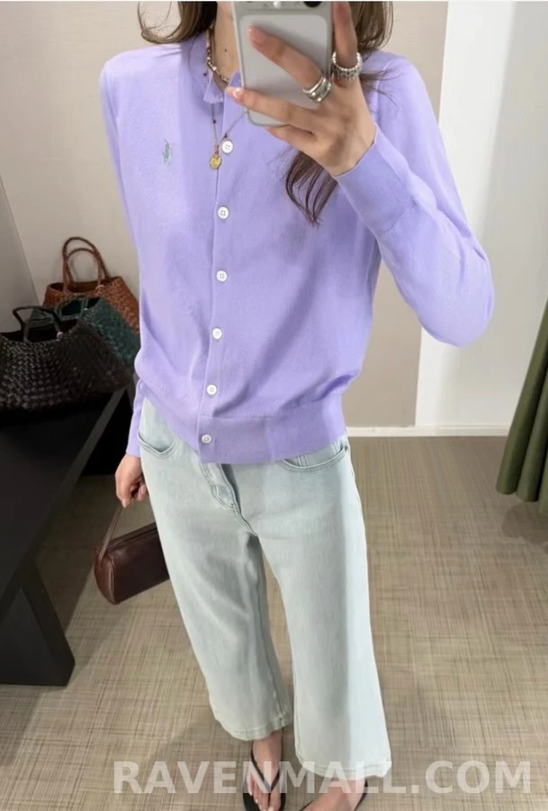 폴로 랄프 로렌 폴로 랄프 로렌 라운드넥 가디건 상세 이미지