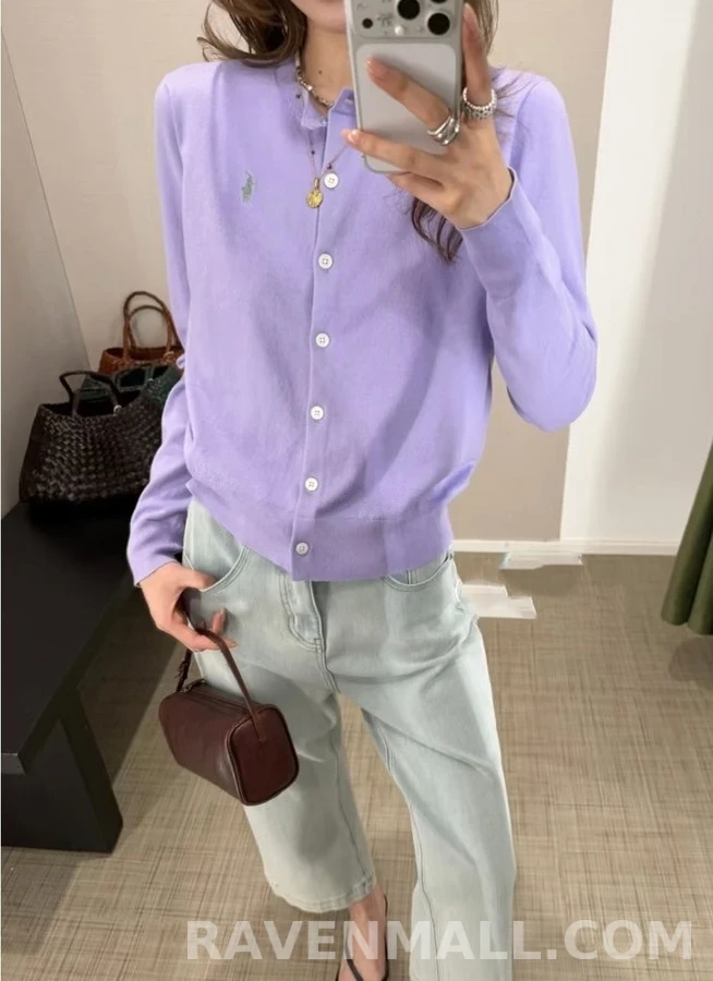 폴로 랄프 로렌 폴로 랄프 로렌 라운드넥 가디건 상세 이미지