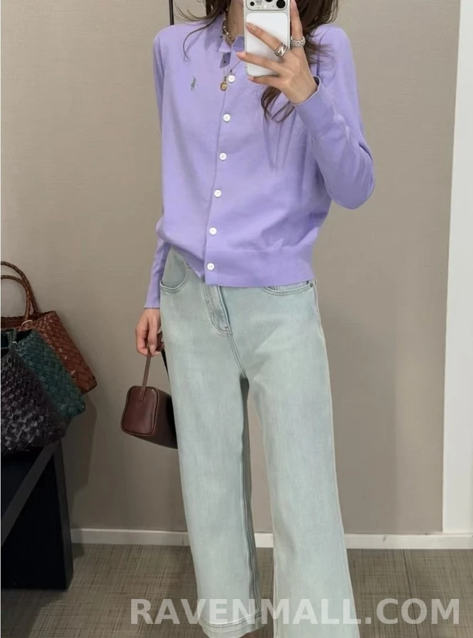 폴로 랄프 로렌 폴로 랄프 로렌 라운드넥 가디건 상세 이미지