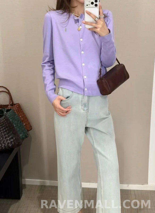 폴로 랄프 로렌 폴로 랄프 로렌 라운드넥 가디건 상세 이미지