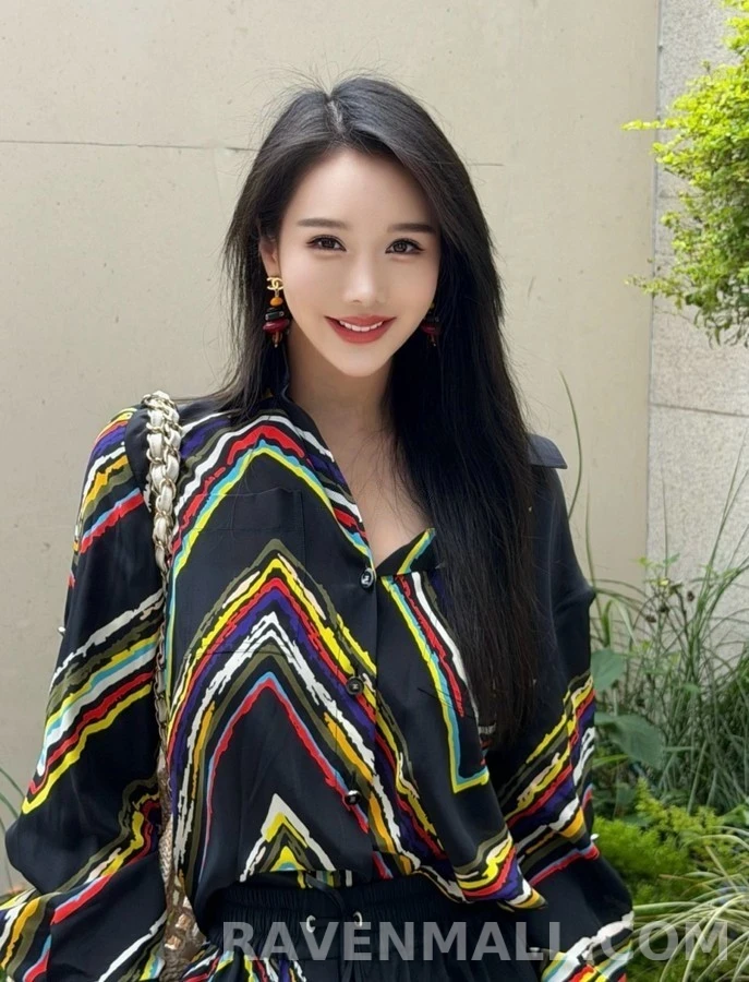 샤넬 샤넬 컬러 스택 비즈 드롭 귀걸이 상세 이미지