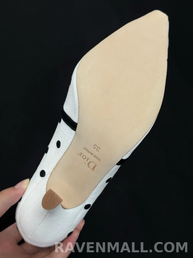 디올 디올 폴카 도트 보우 펌프스 상세 이미지