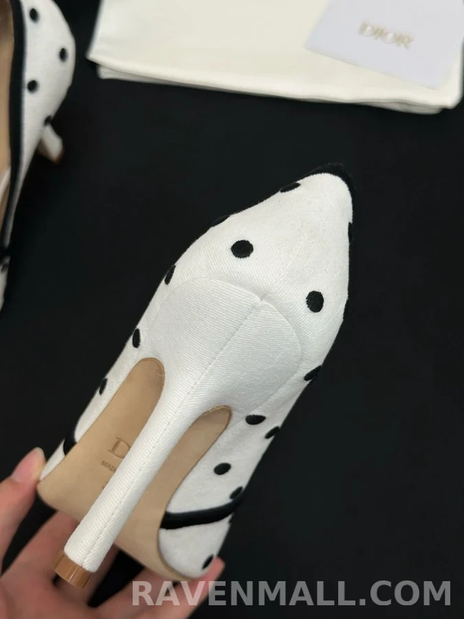 디올 디올 폴카 도트 보우 펌프스 상세 이미지