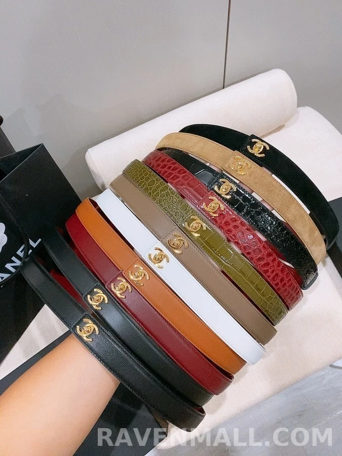 샤넬 샤넬 25mm 레더 벨트 상세 이미지