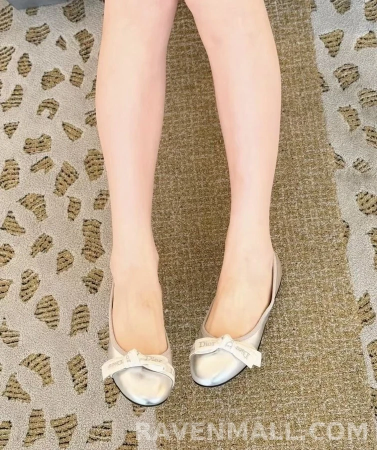 디올 디올 리본 보우 발레 플랫 상세 이미지