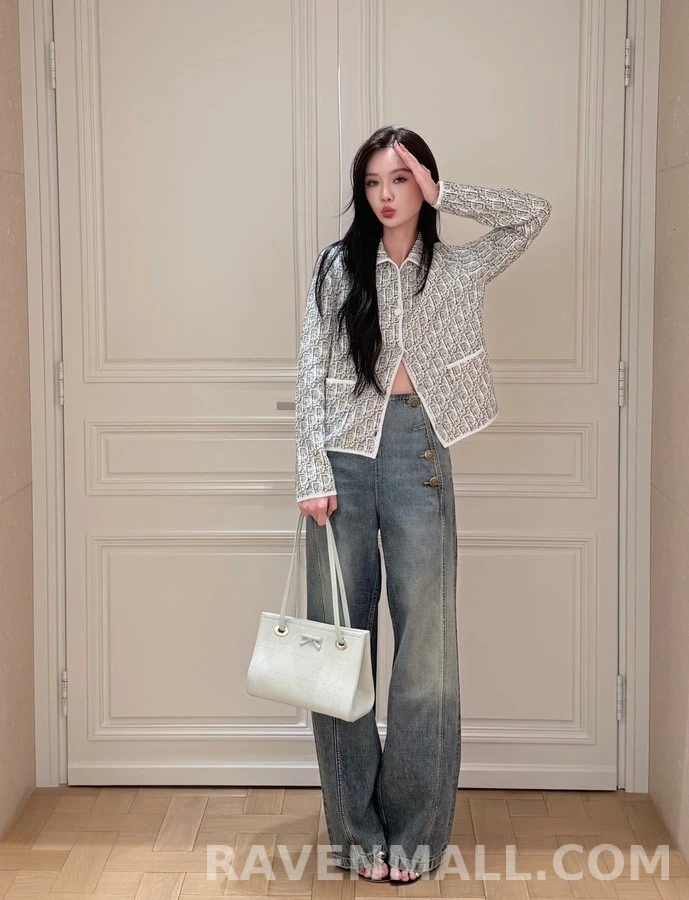 디올 디올 오블리크 자카드 니트 가디건 상세 이미지