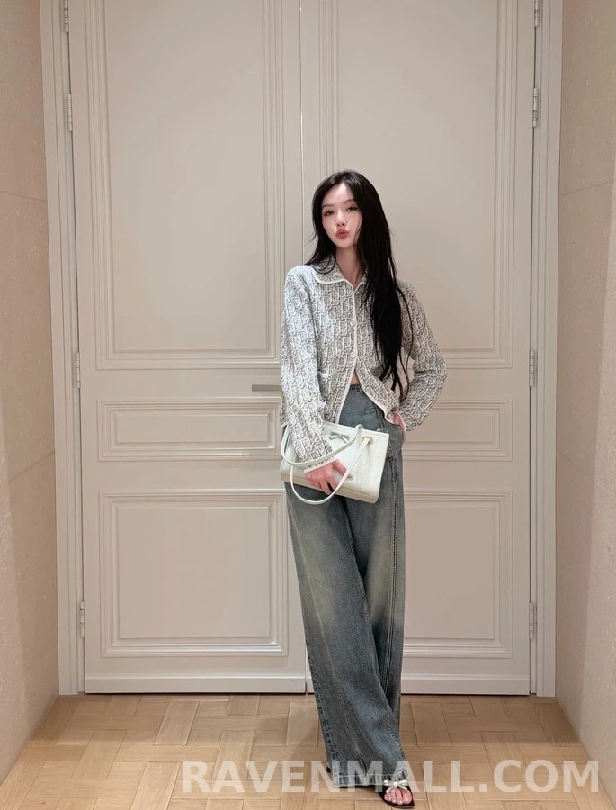 디올 디올 오블리크 자카드 니트 가디건 상세 이미지