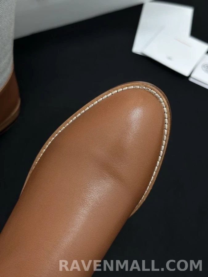 에르메스 에르메스 켈리 버클 캔버스 패널 라이딩 부츠 상세 이미지