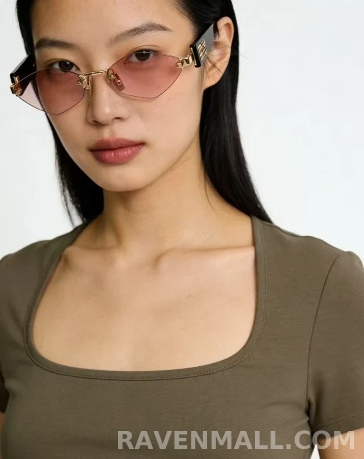 미우미우 미우미우 림리스 다이아몬드 선글라스 상세 이미지