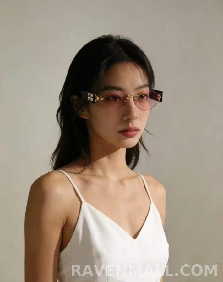 미우미우 미우미우 림리스 다이아몬드 선글라스 상세 이미지