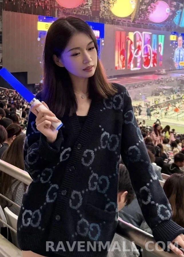 구찌 구찌 인타르시아 니트 가디건 상세 이미지