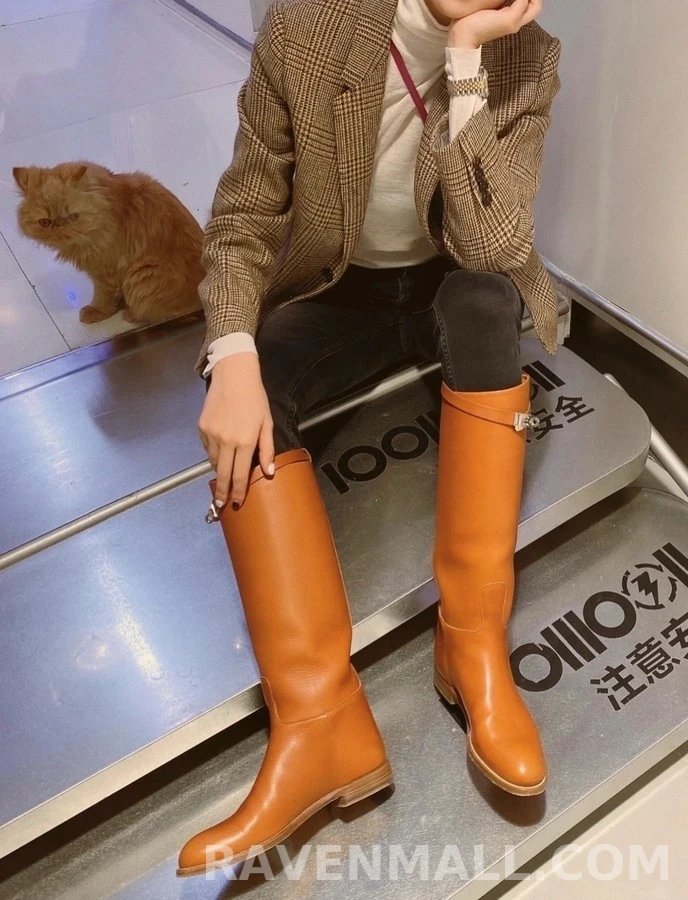 에르메스 에르메스 점핑 켈리 버클 롱부츠 상세 이미지