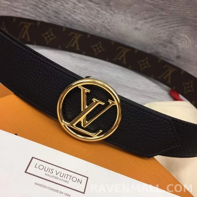 루이비통 루이비통 LV 서클 35mm 리버서블 벨트 모노그램 상세 이미지