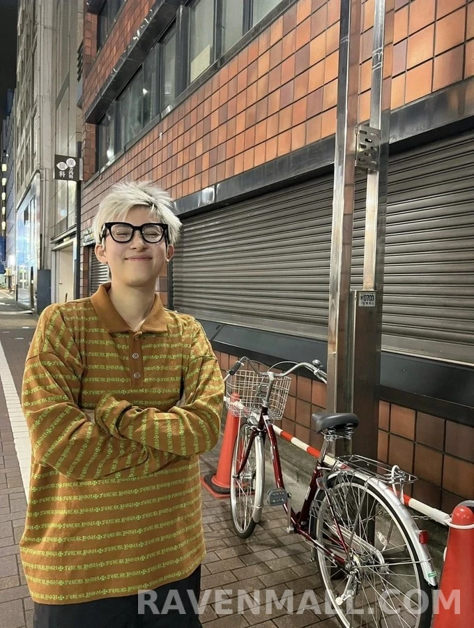 크롬하츠 크롬하츠 십자가 패턴 긴팔 폴로 티셔츠 상세 이미지