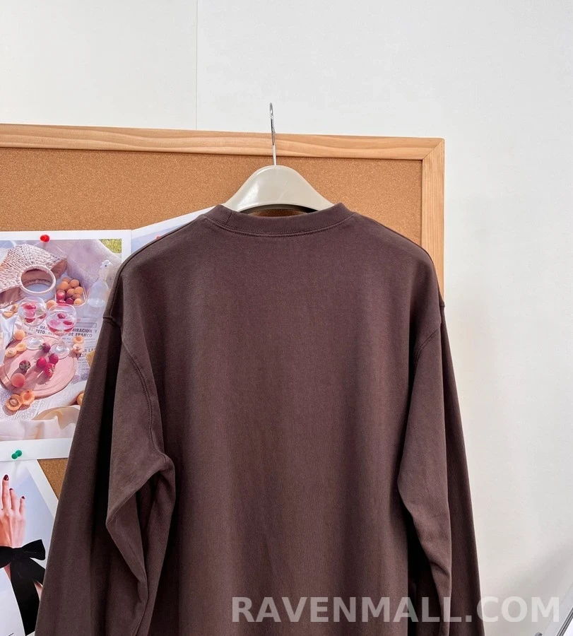 프라다 프라다 삼각 패치 긴팔 티셔츠 상세 이미지