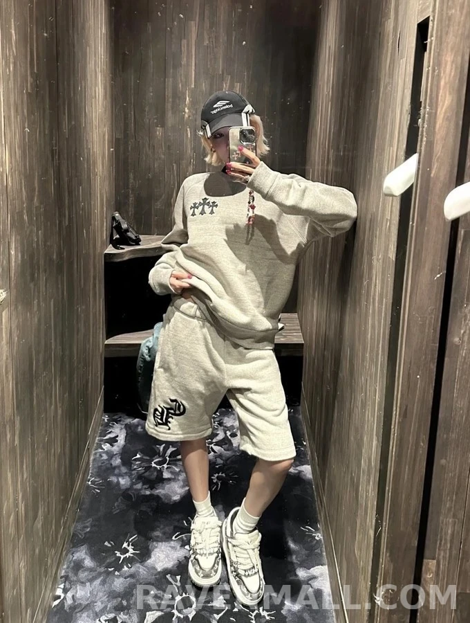 크롬하츠 크롬하츠 CH 로고 자수 맨투맨 상세 이미지