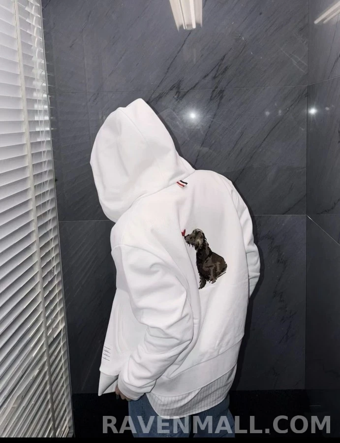 톰브라운 톰브라운 강아지 하트 자수 후드 집업 상세 이미지