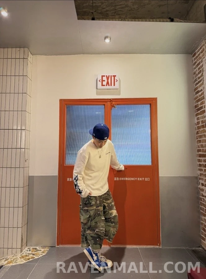 크롬하츠 크롬하츠 매티보이 화염 와플 긴팔 티셔츠 상세 이미지