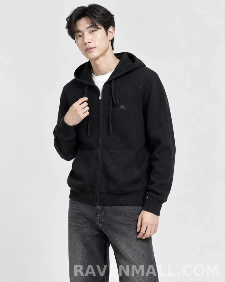 버버리 버버리 자수 로고 집업 후드 상세 이미지
