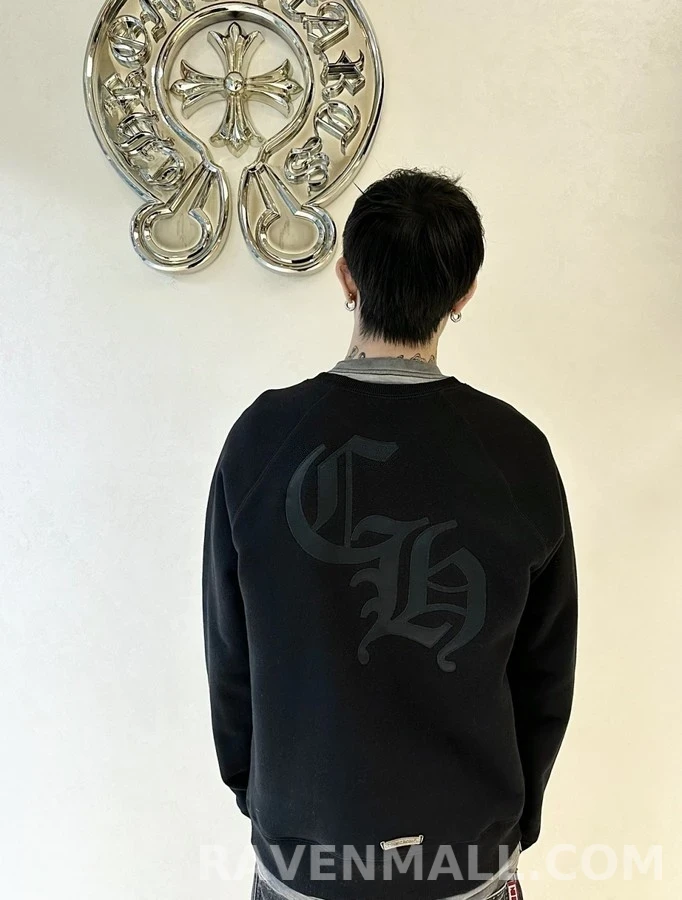 크롬하츠 크롬하츠 엠블럼 자수 맨투맨 상세 이미지