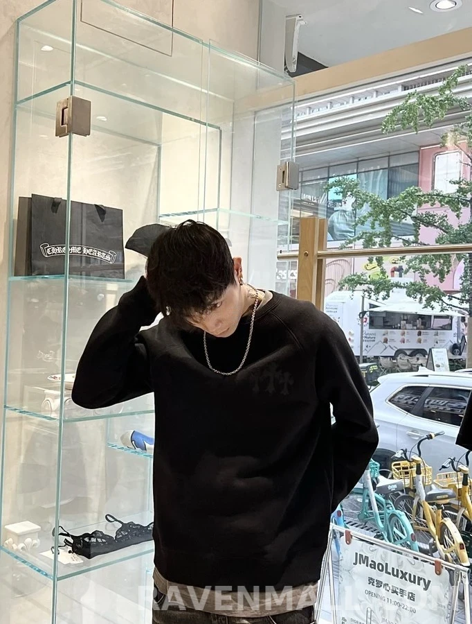 크롬하츠 크롬하츠 엠블럼 자수 맨투맨 상세 이미지