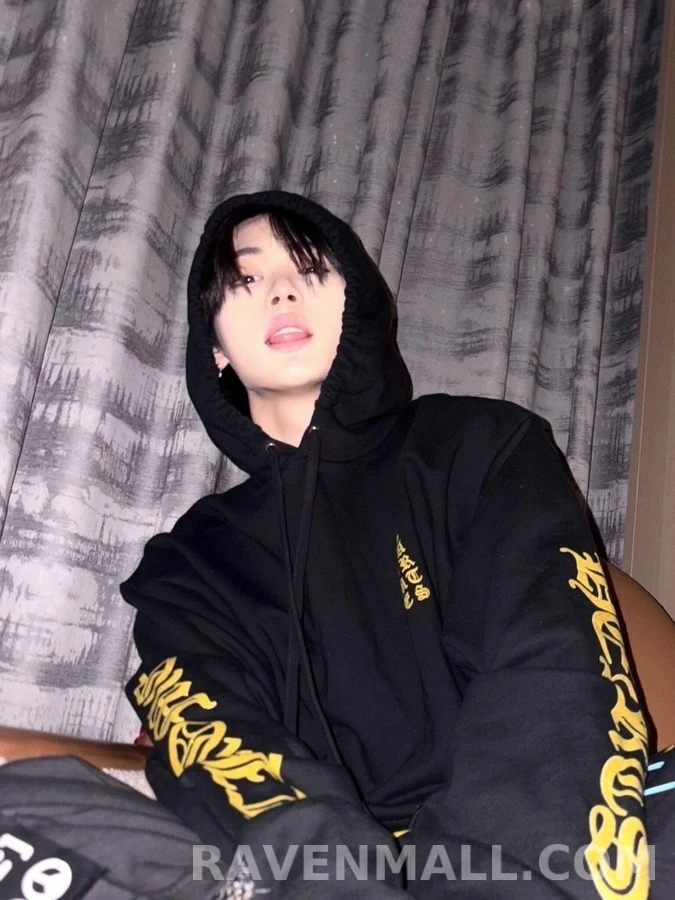 크롬하츠 크롬하츠 고딕 로고 후드 티셔츠 상세 이미지