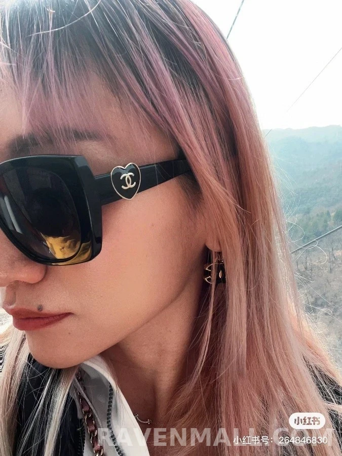샤넬 샤넬 하트 로고 선글라스 상세 이미지