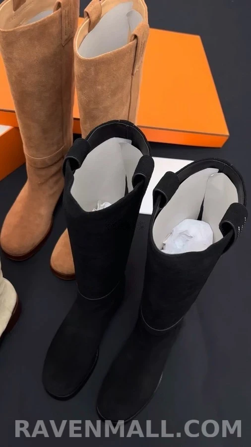 에르메스 에르메스 스웨이드 승마 롱 부츠 상세 이미지