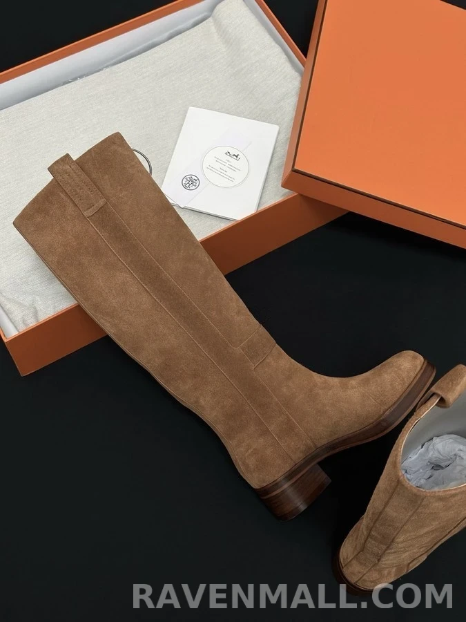 에르메스 에르메스 스웨이드 승마 롱 부츠 상세 이미지