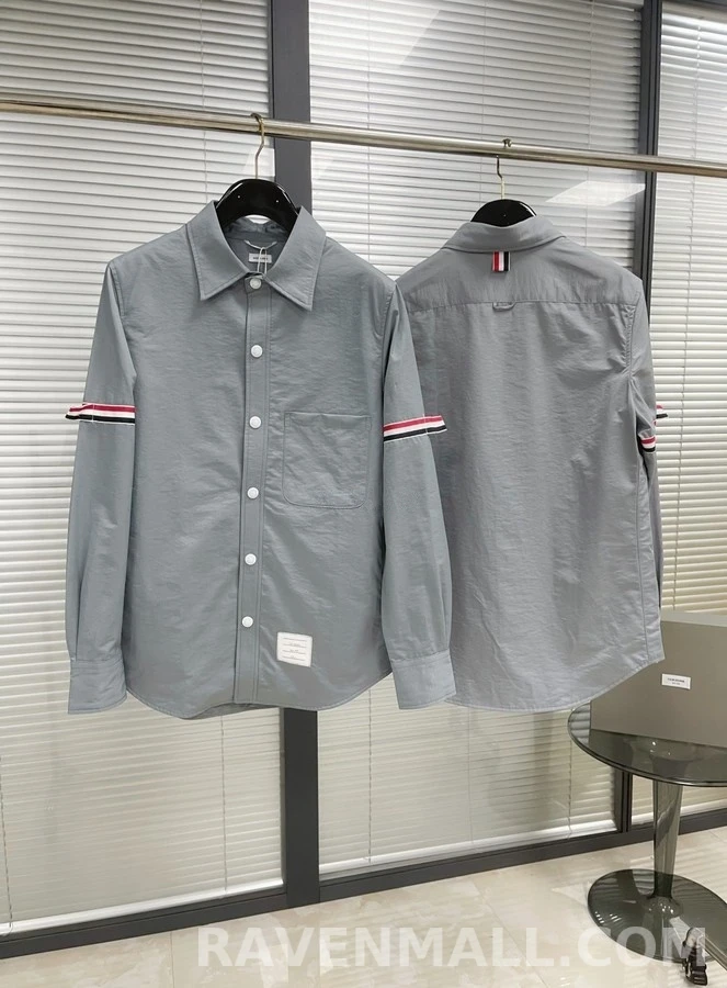 톰브라운 톰브라운 삼선 스트라이프 셔츠 상세 이미지