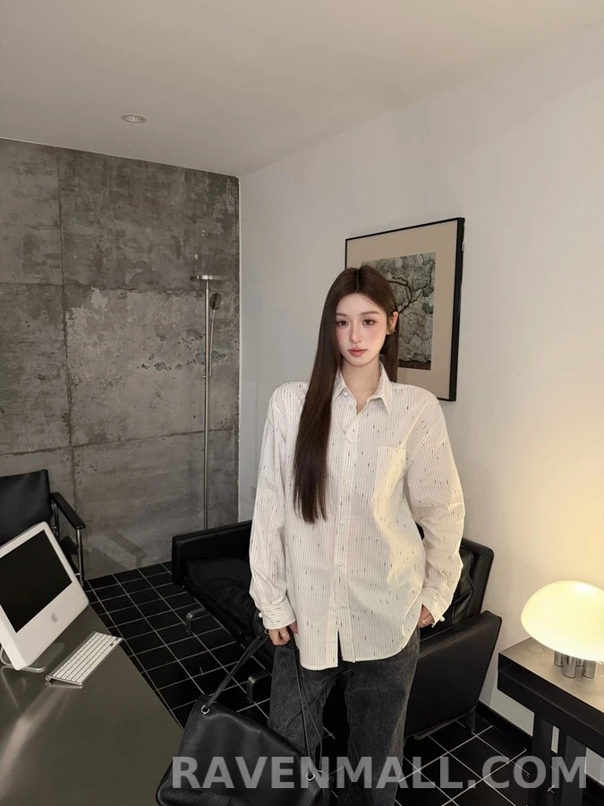 샤넬 샤넬 별점무늬 스트라이프 셔츠 상세 이미지