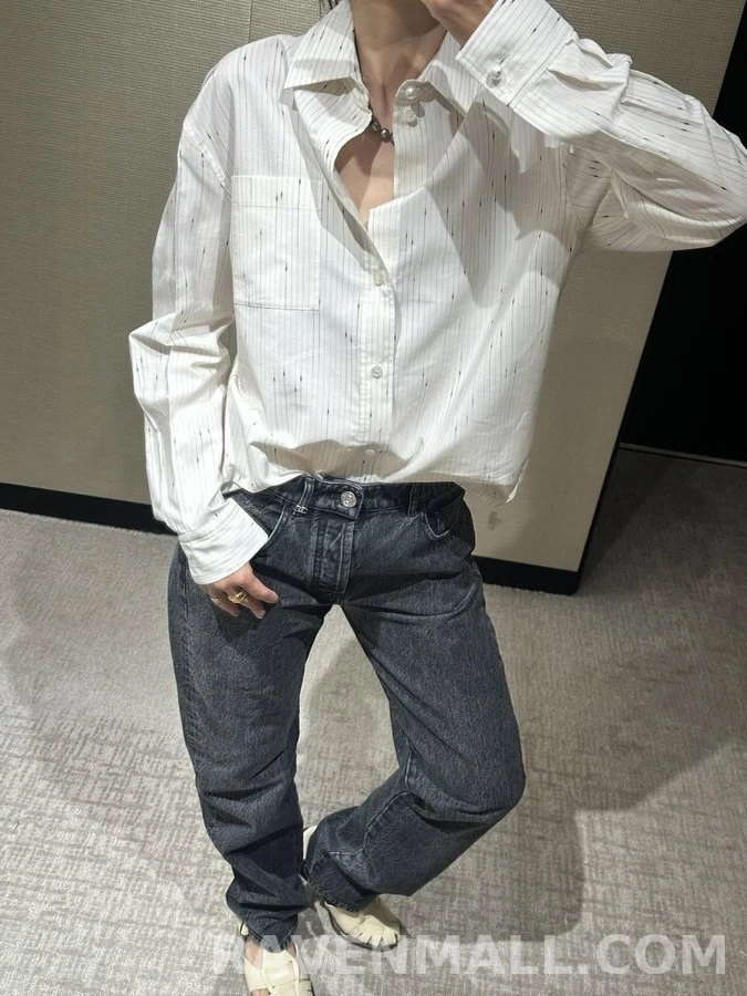 샤넬 샤넬 별점무늬 스트라이프 셔츠 상세 이미지