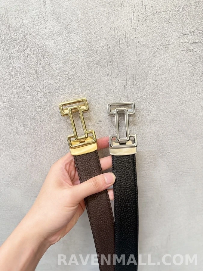 에르메스 에르메스 H 로고 자동 리버서블 벨트 상세 이미지