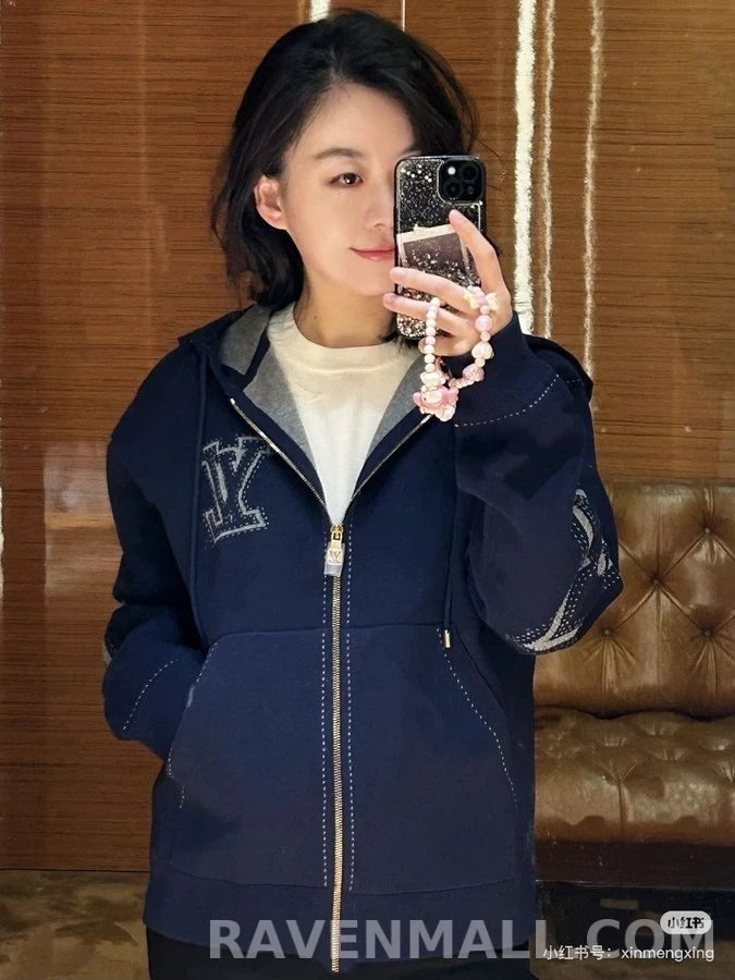 루이비통 루이비통 모노그램 플라워 자카드 후드 집업 상세 이미지