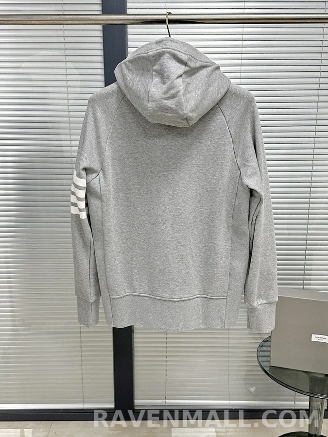 톰브라운 톰브라운 사선 스트라이프 풀집 후드 상세 이미지