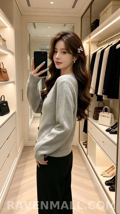 루이비통 루이비통 모노그램 더블 버튼 가디건 상세 이미지