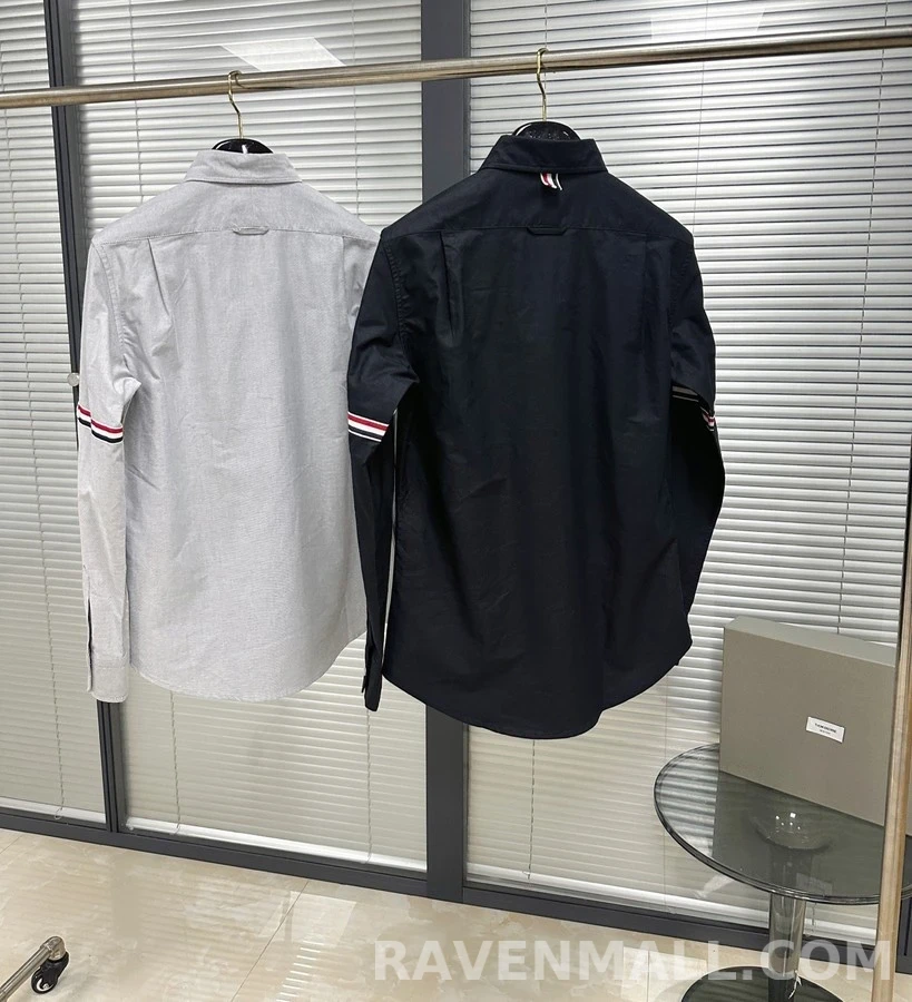 톰브라운 톰브라운 삼선 스트라이프 긴팔 셔츠 상세 이미지