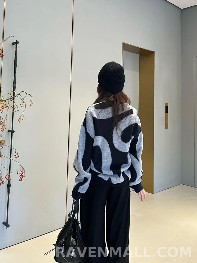 로에베 로에베 아나그램 자카드 니트 상세 이미지