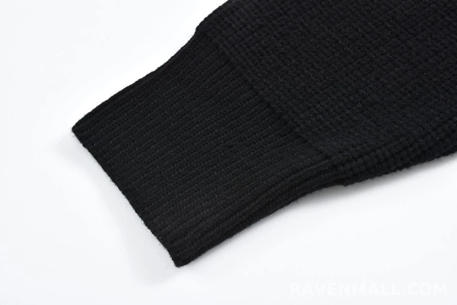 발렌시아가 발렌시아가 리브드 슬리브 라벨 가디건 상세 이미지