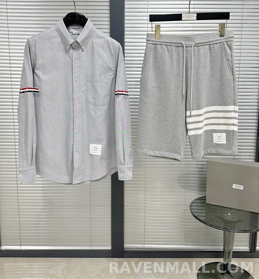 톰브라운 톰브라운 4선 완장 긴팔 셔츠 상세 이미지